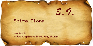 Spira Ilona névjegykártya